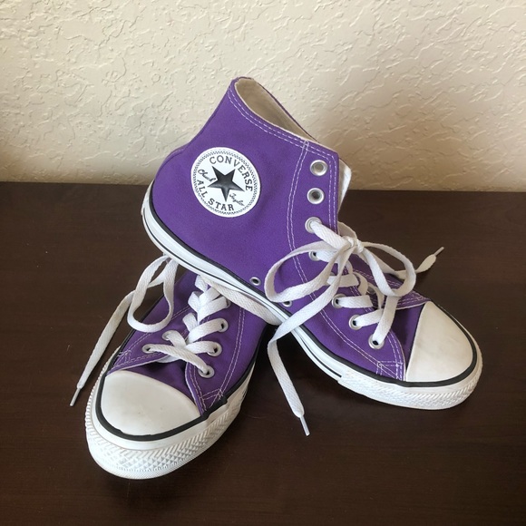 purple converse womens